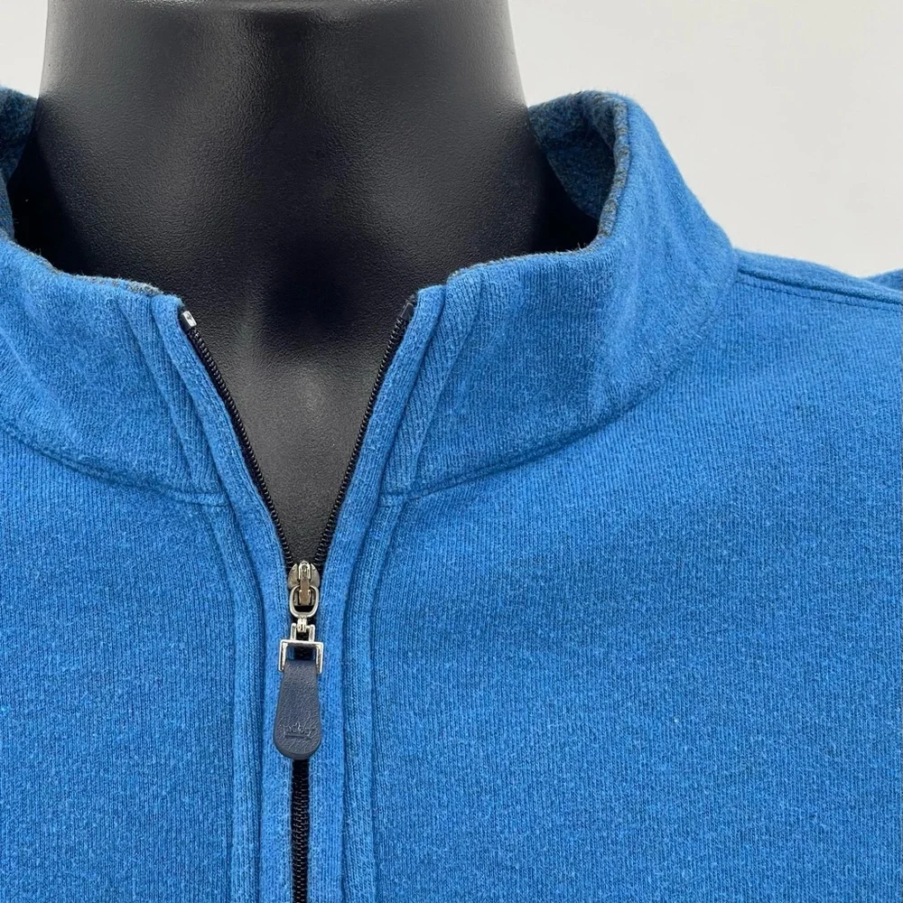 Peter Millar Melange 1/4 Zip Pullover Sweatshirt Med Blue Men’s Medium M MF16K36